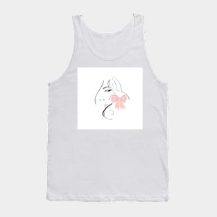 fashion chic girl illustration Tank Top